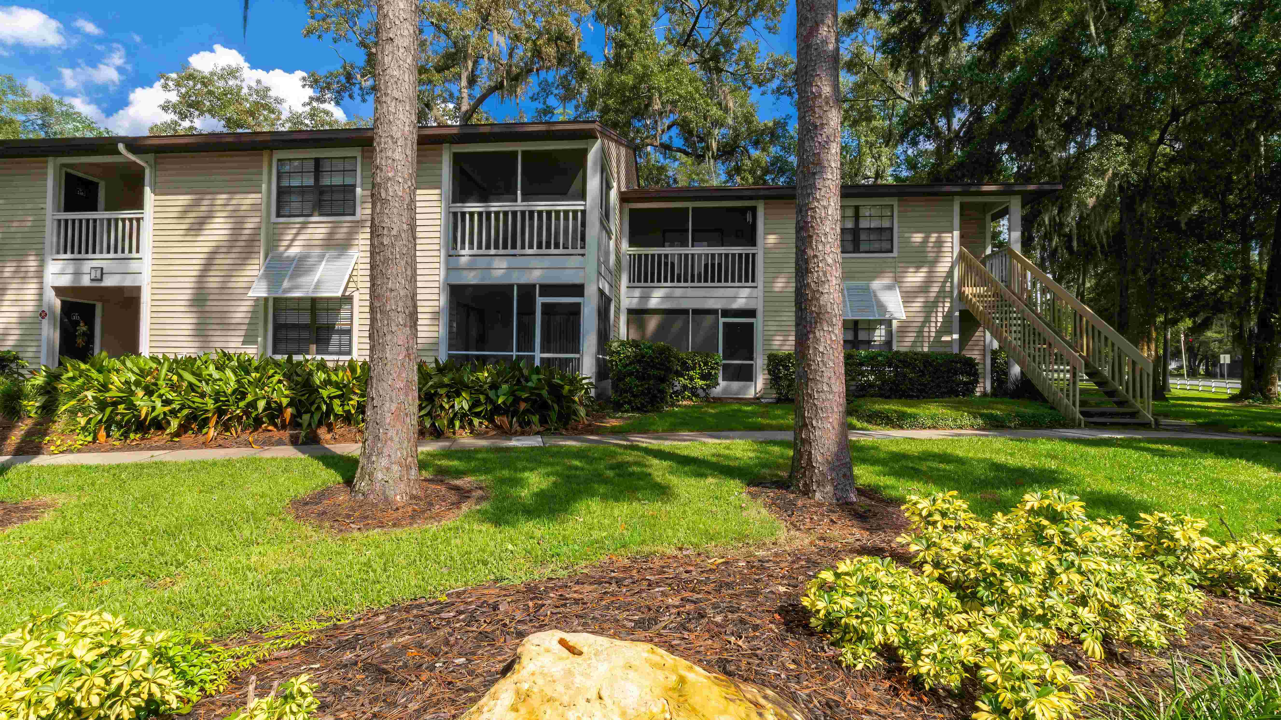 Be welcomed home by the loving embrace of lush landscaping and freshly painted buildings.
