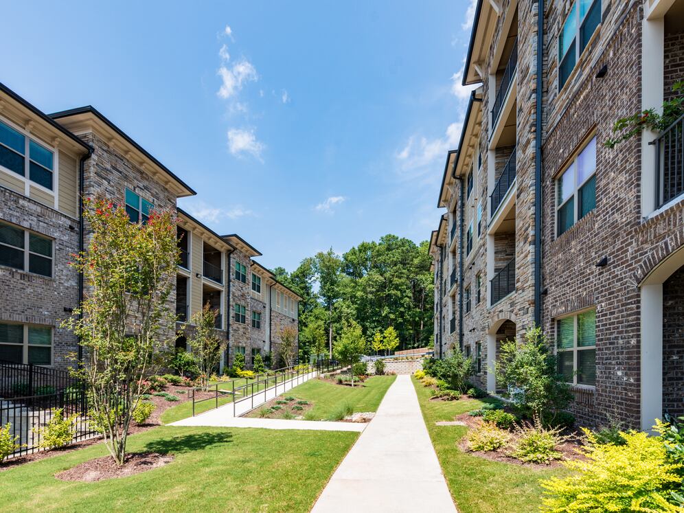 Landscaped courtyards