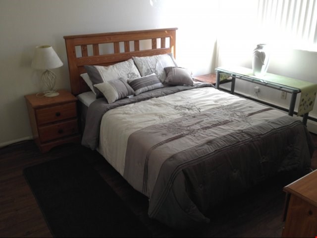 Master Bedroom in 2 Bedroom w/ vinyl floors