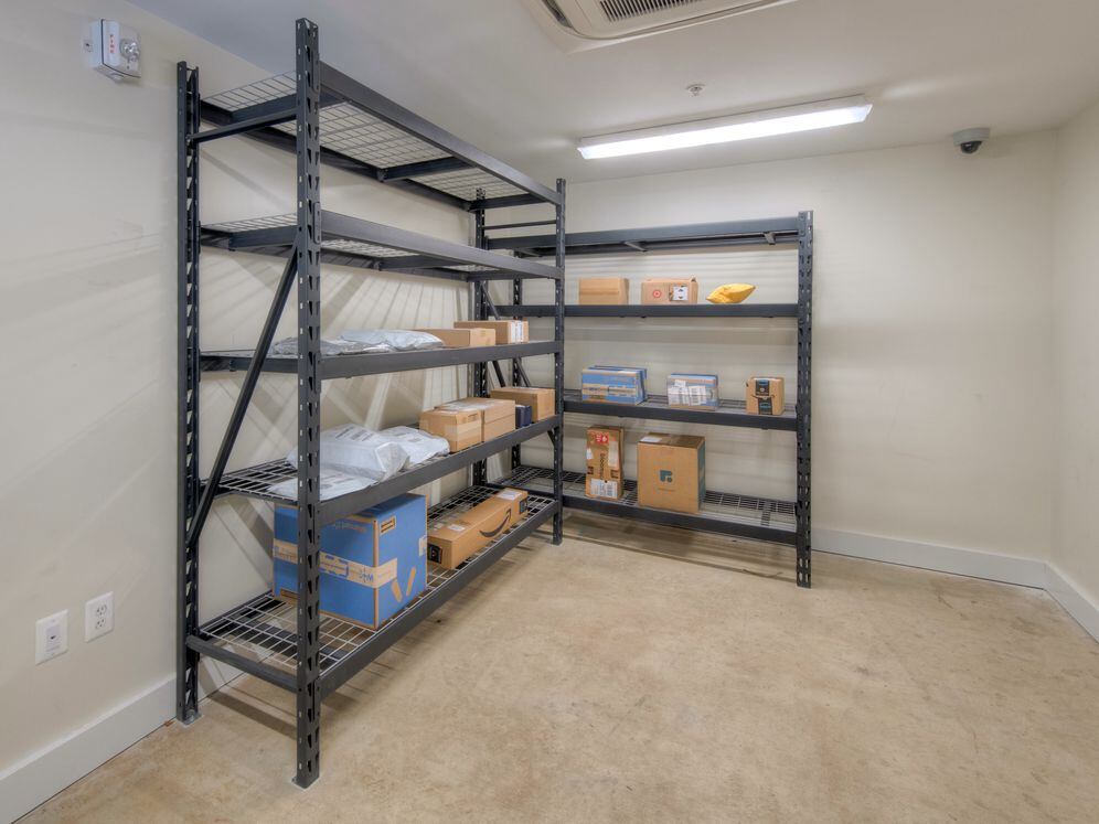 Package room for convenient 24/7 drop off and pick up