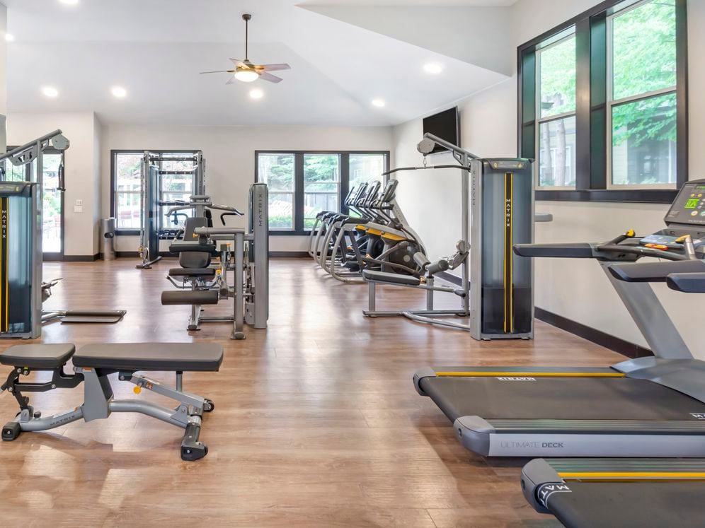 Fitness center with state-of-the-art cardio and strength equipment