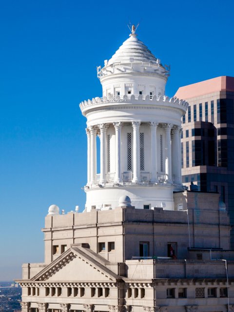 The Building's Most Distinctive Feature is the Tower Cupola