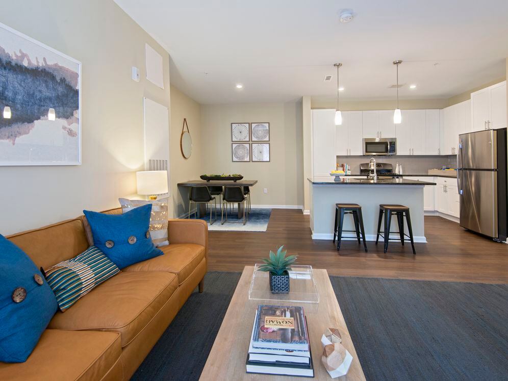 Kitchen and living area