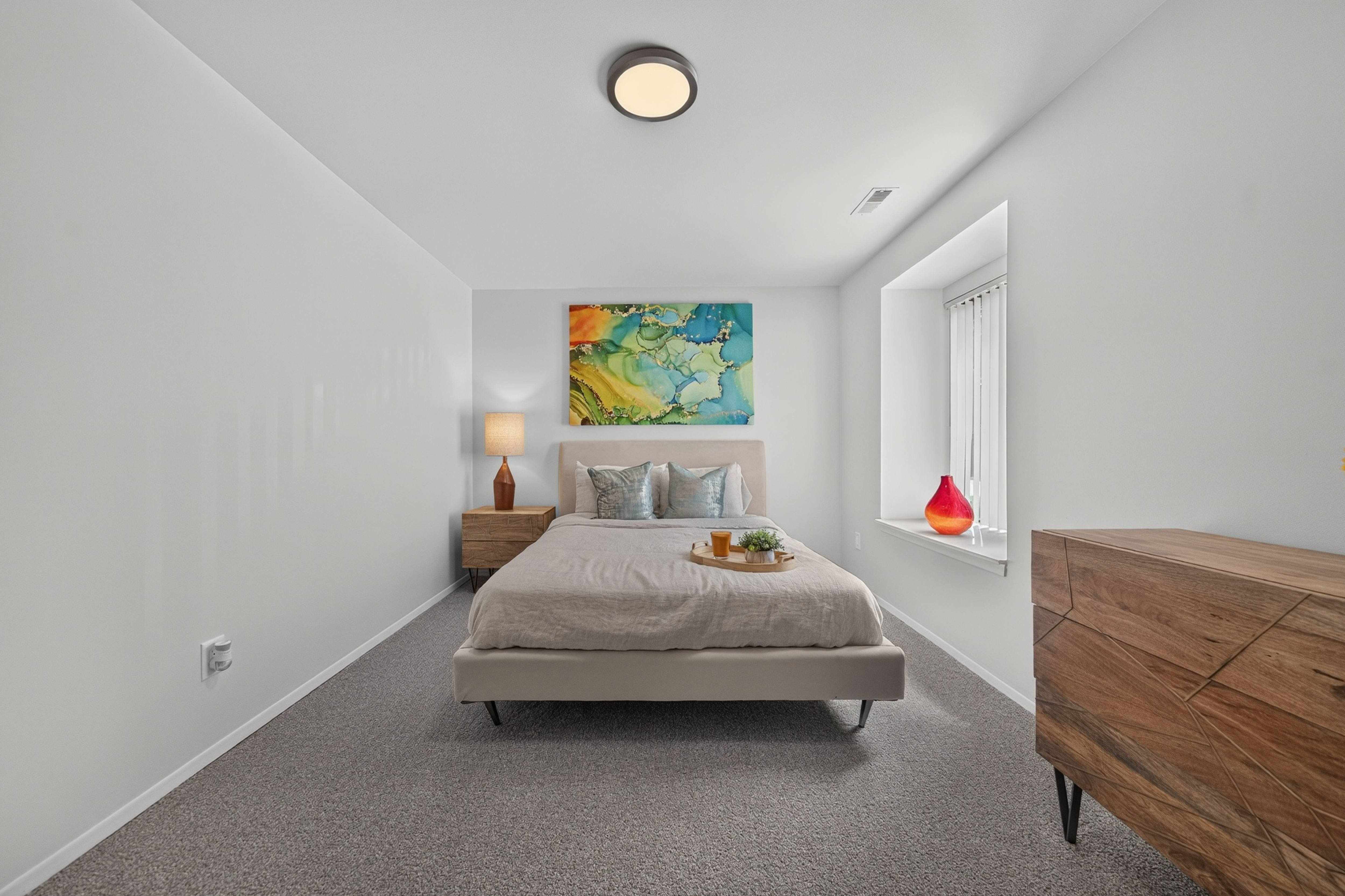 Spacious Bedroom with Ample storage at Lakeside Village Apartments in Clinton Township, MI