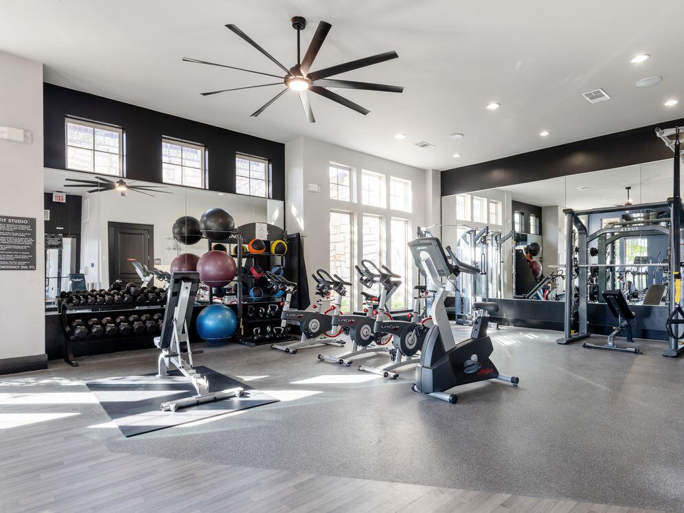 State-of-the-art fitness center with cardio and strength equipment