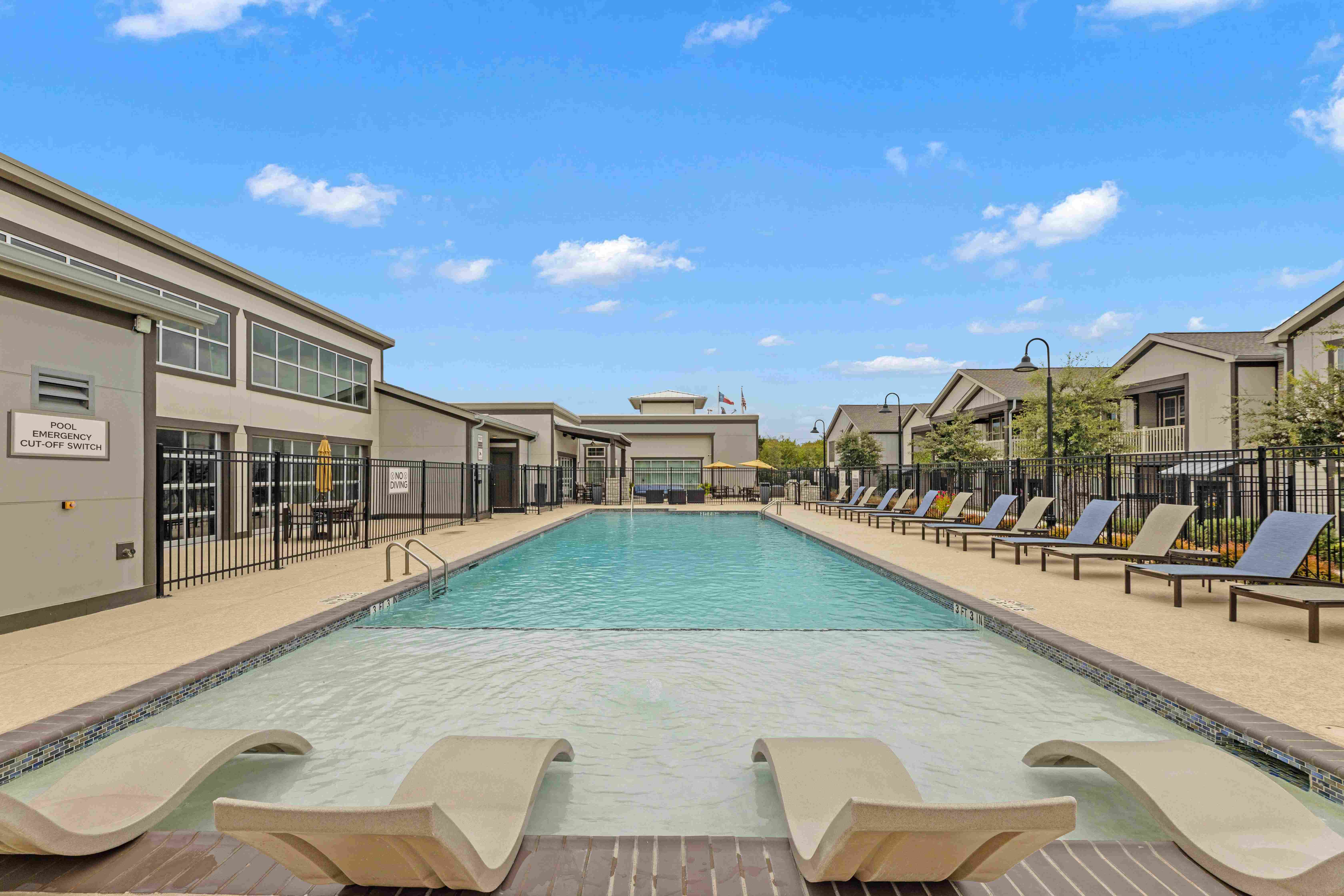 Luxury oasis-style pool