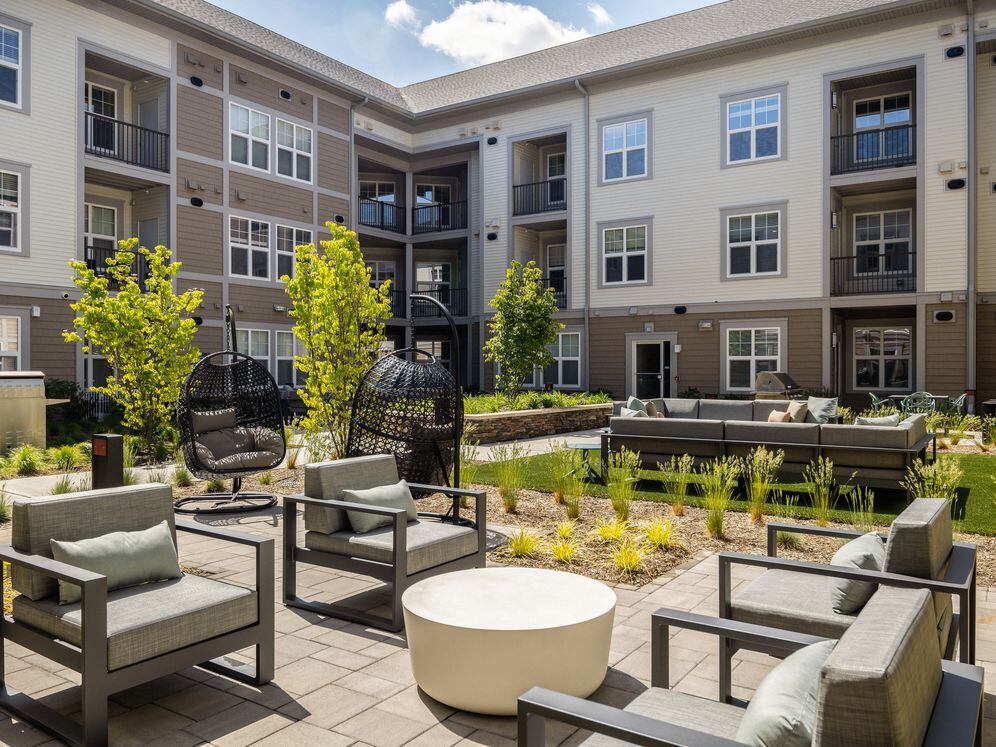 Courtyards with multiple seating areas