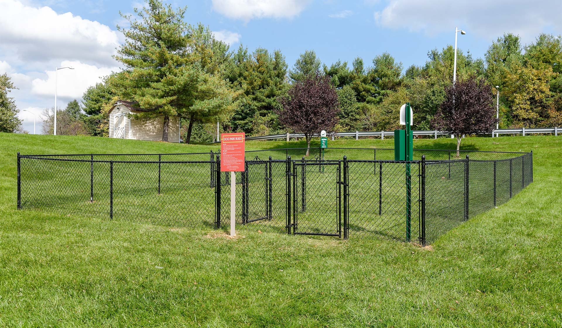 Enjoy the convenient on-site dog park