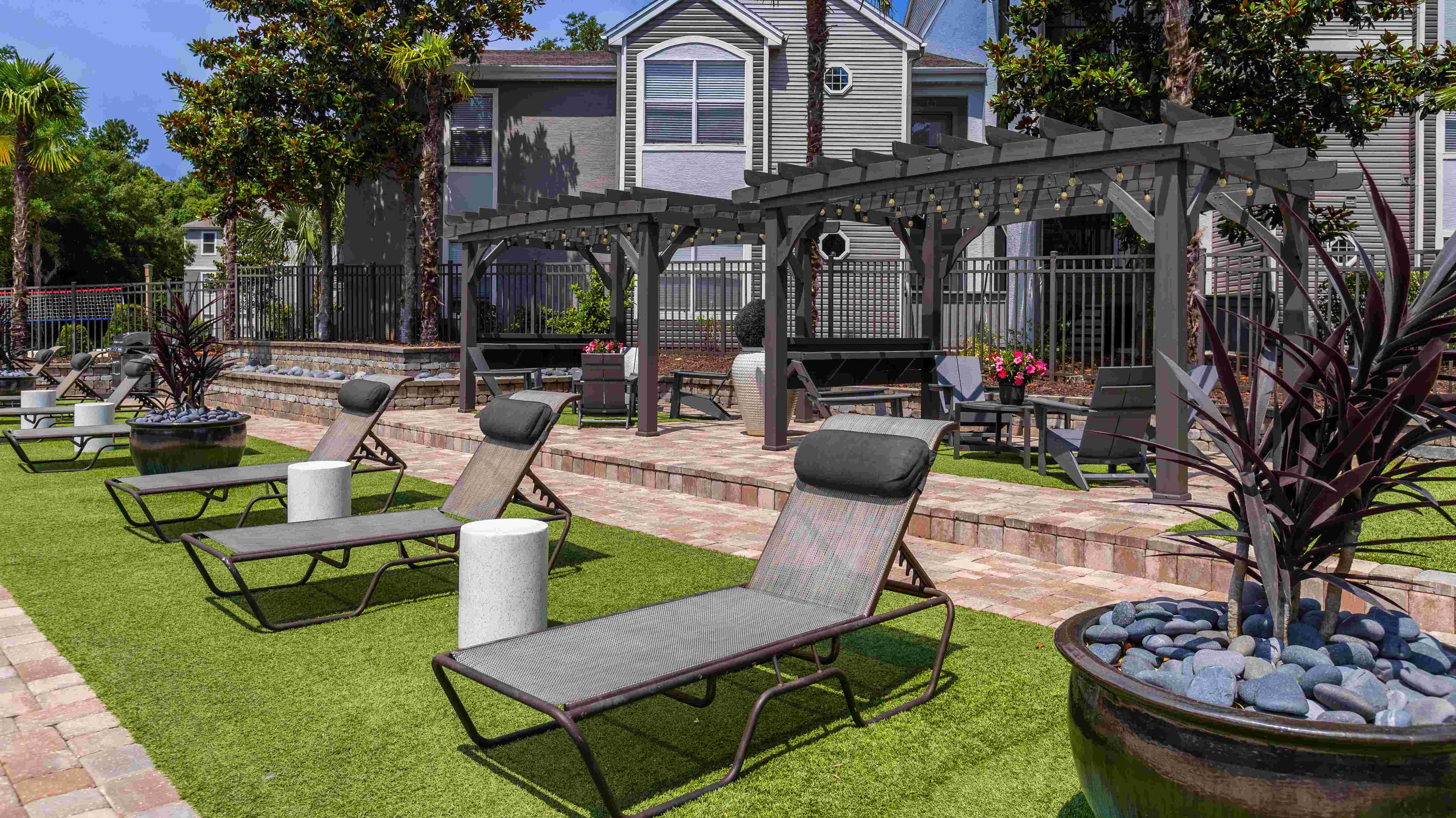 Stretch out and soak up the Florida sunshine on our poolside loungers—perfect for catching rays or curling up with a good book.