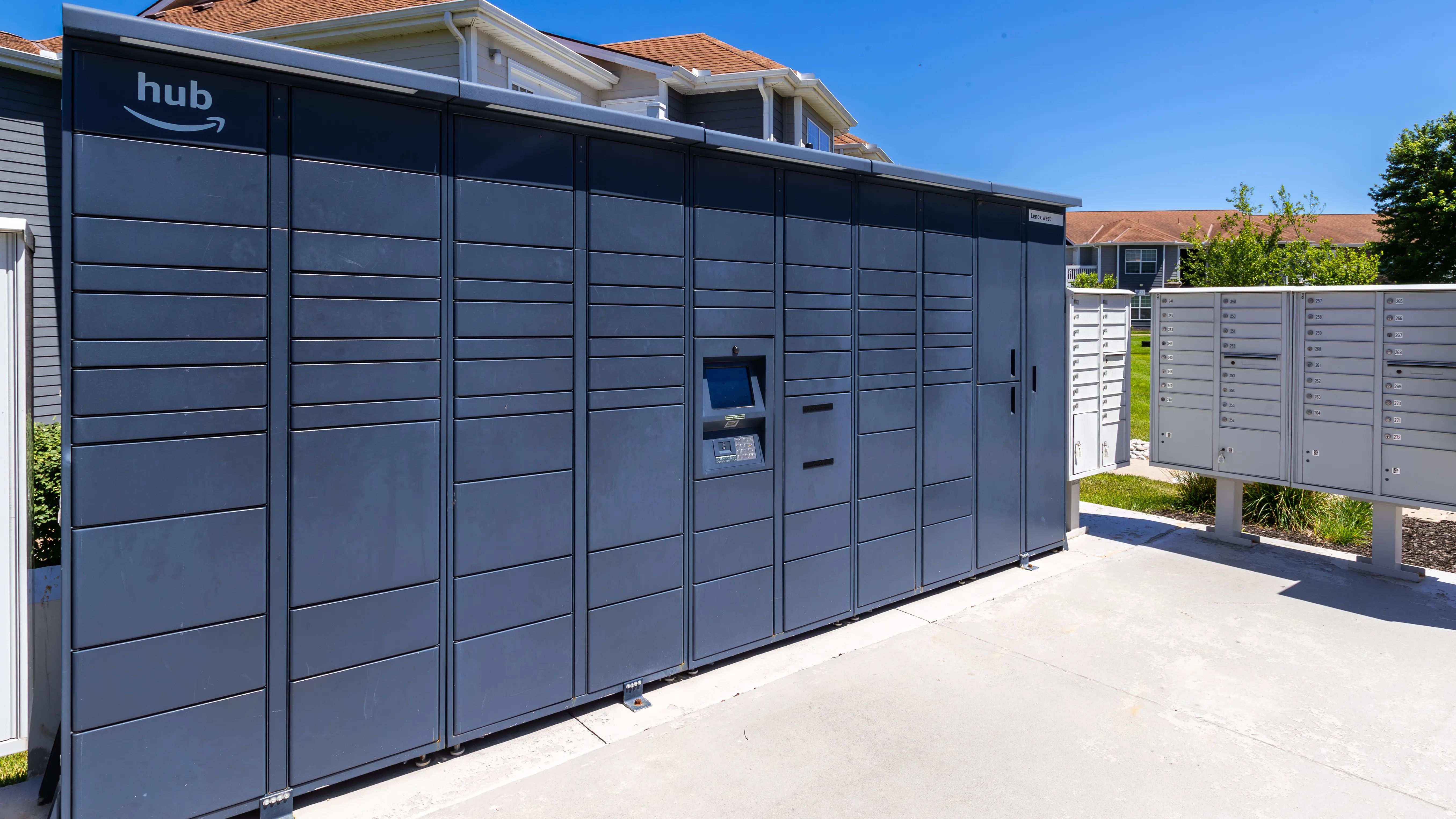 Enjoy the convenience of Amazon Hub lockers for secure and easy package deliveries, ensuring your packages are safe and accessible at any time.