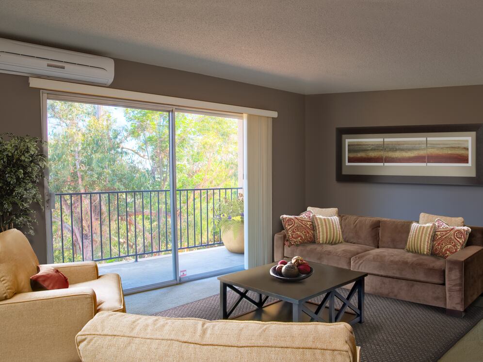 Classic Package I living room with carpet (select homes)