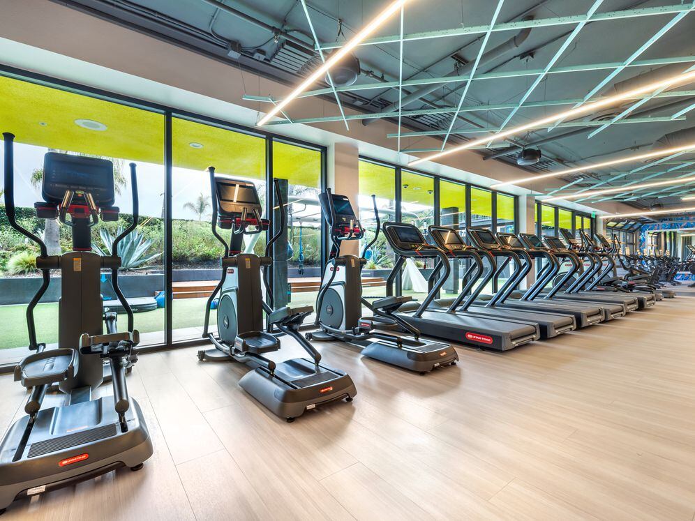 Fitness center with cardio equipment