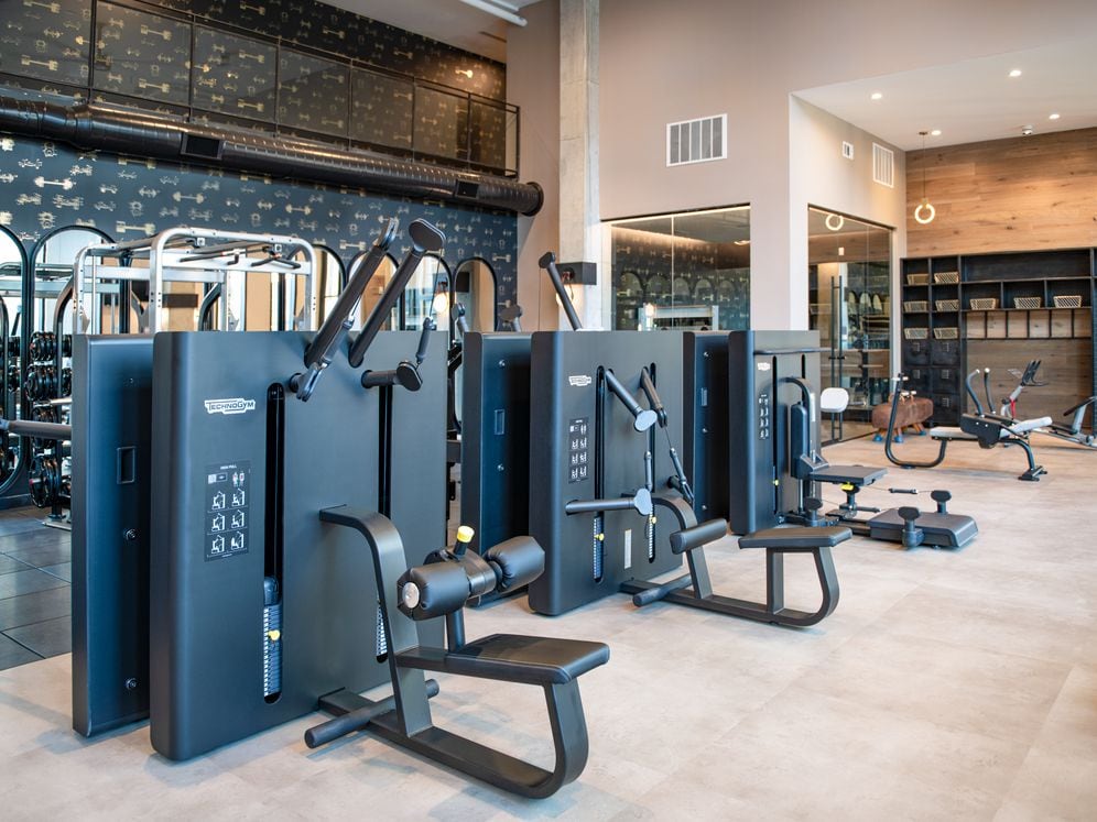 Fitness center with professional grade equipment