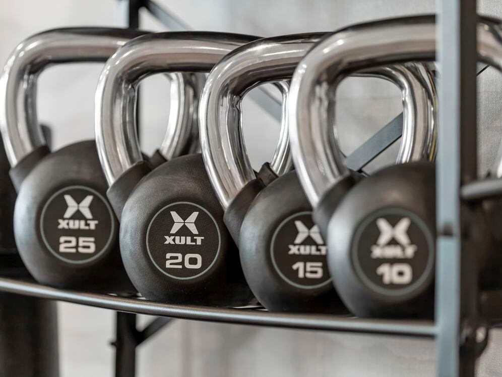 Fitness center with strength equipment