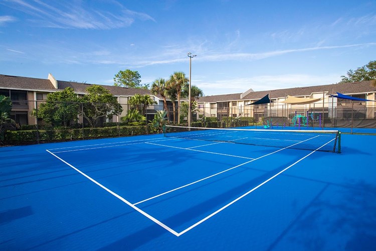 Get in a game with some friends at our tennis court.