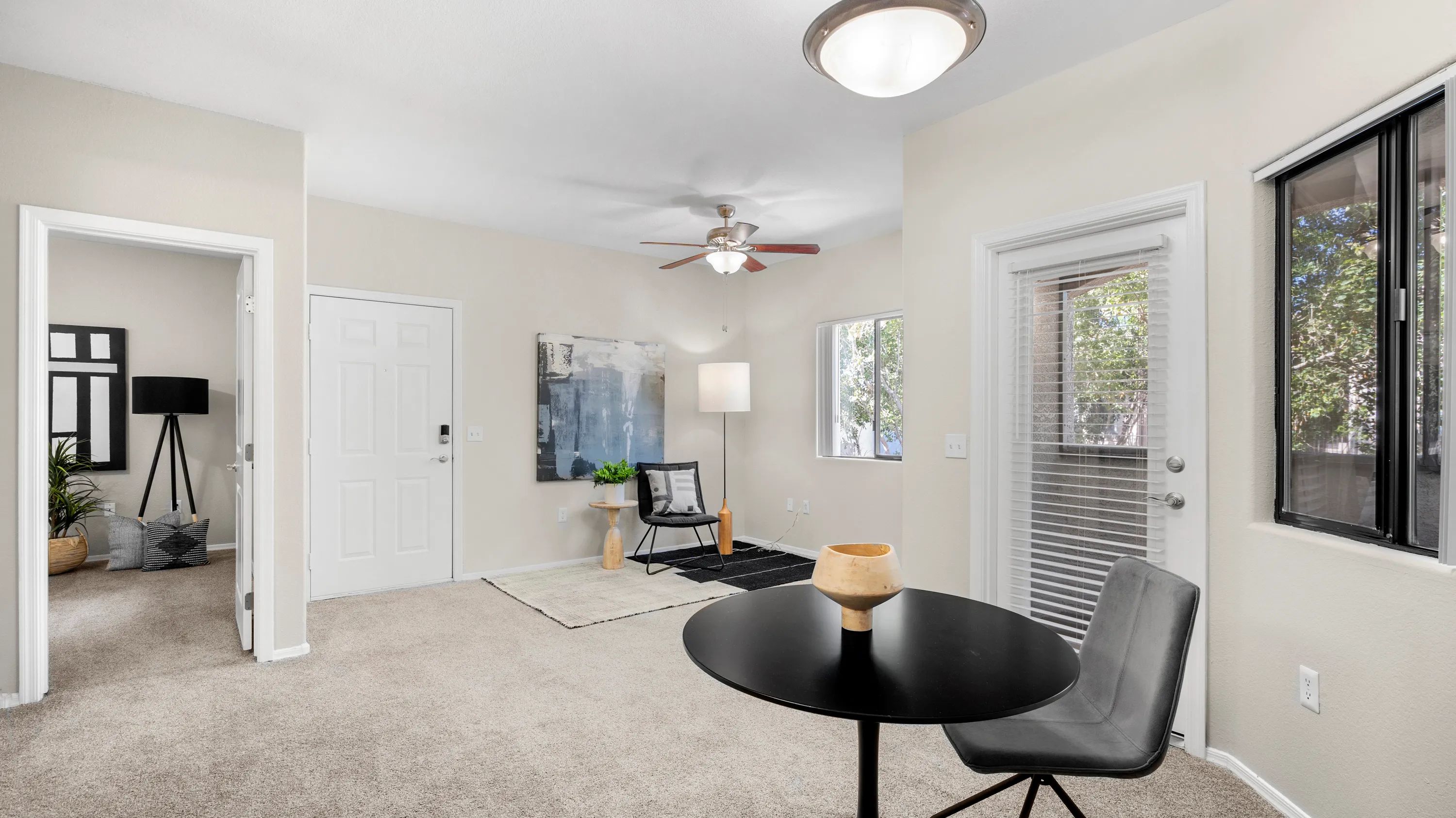 Enjoy dedicated dining with abundant natural light and patio access. 