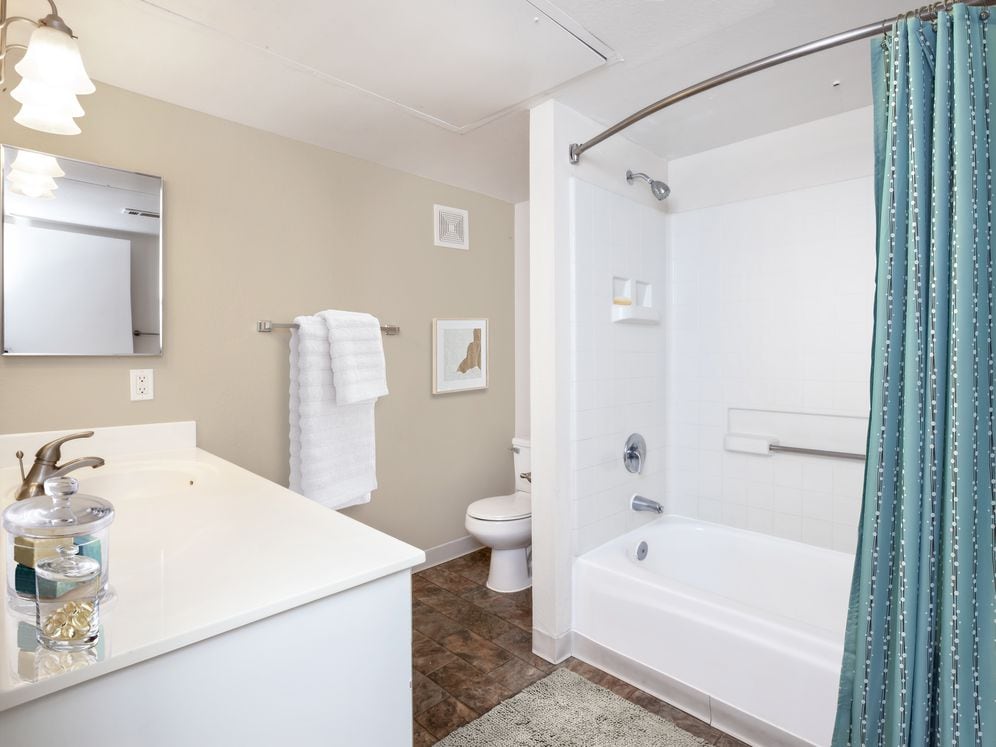 Classic Collection bath with white cabinetry