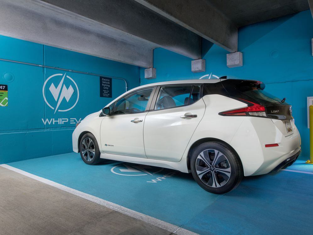 Rent a brand new EV vehicle via WhipEV, stationed at the community