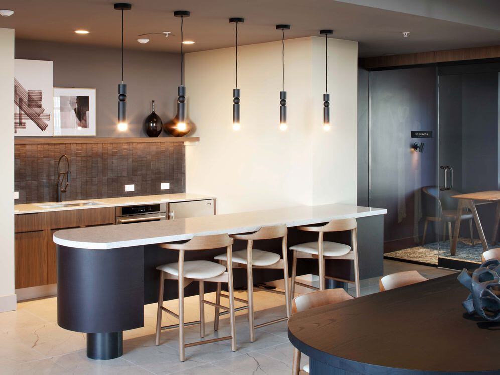 Resident lounge with kitchenette