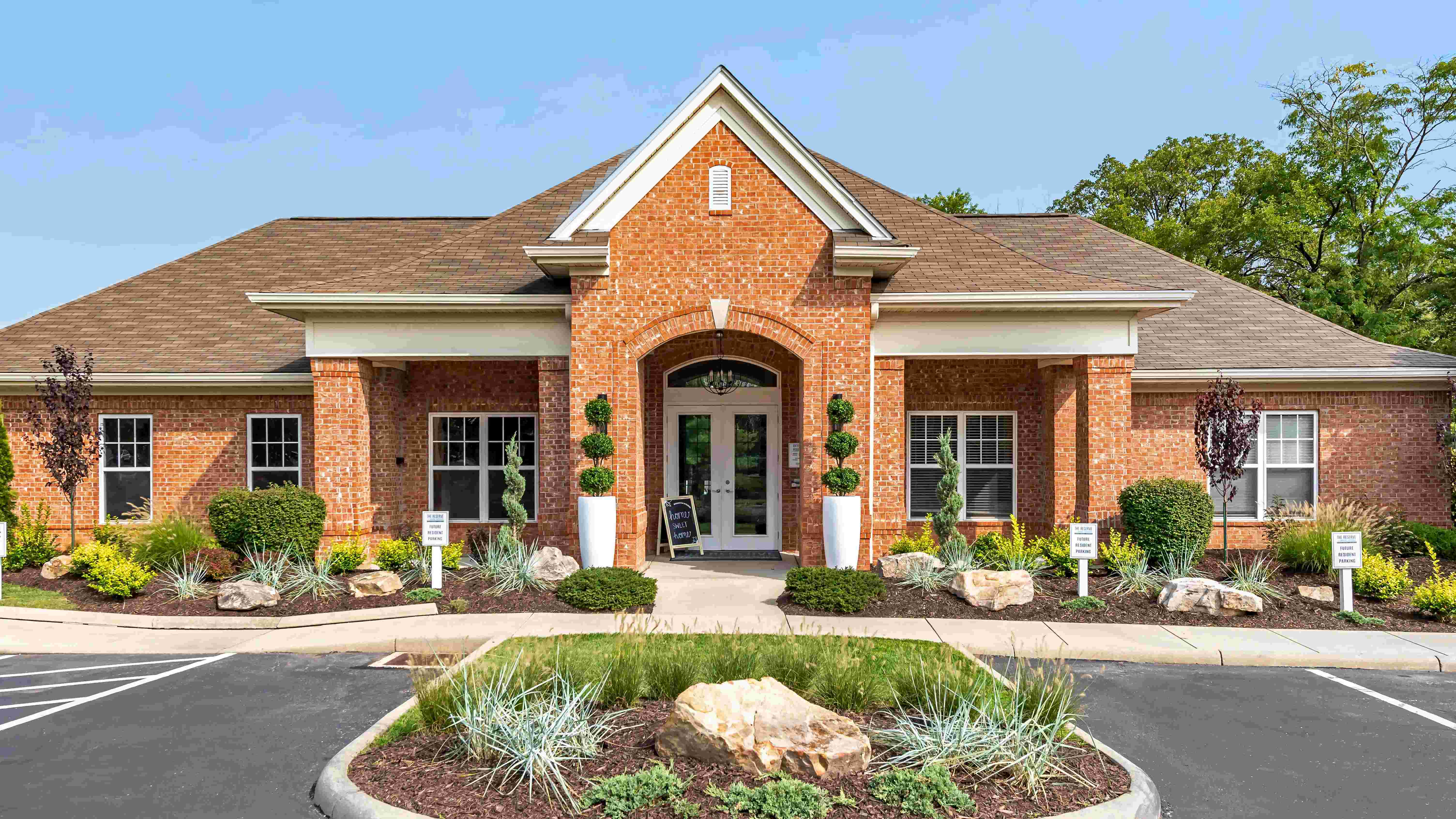 Enter our welcoming clubhouse where our friendly staff is eager to assist you in securing your new home.