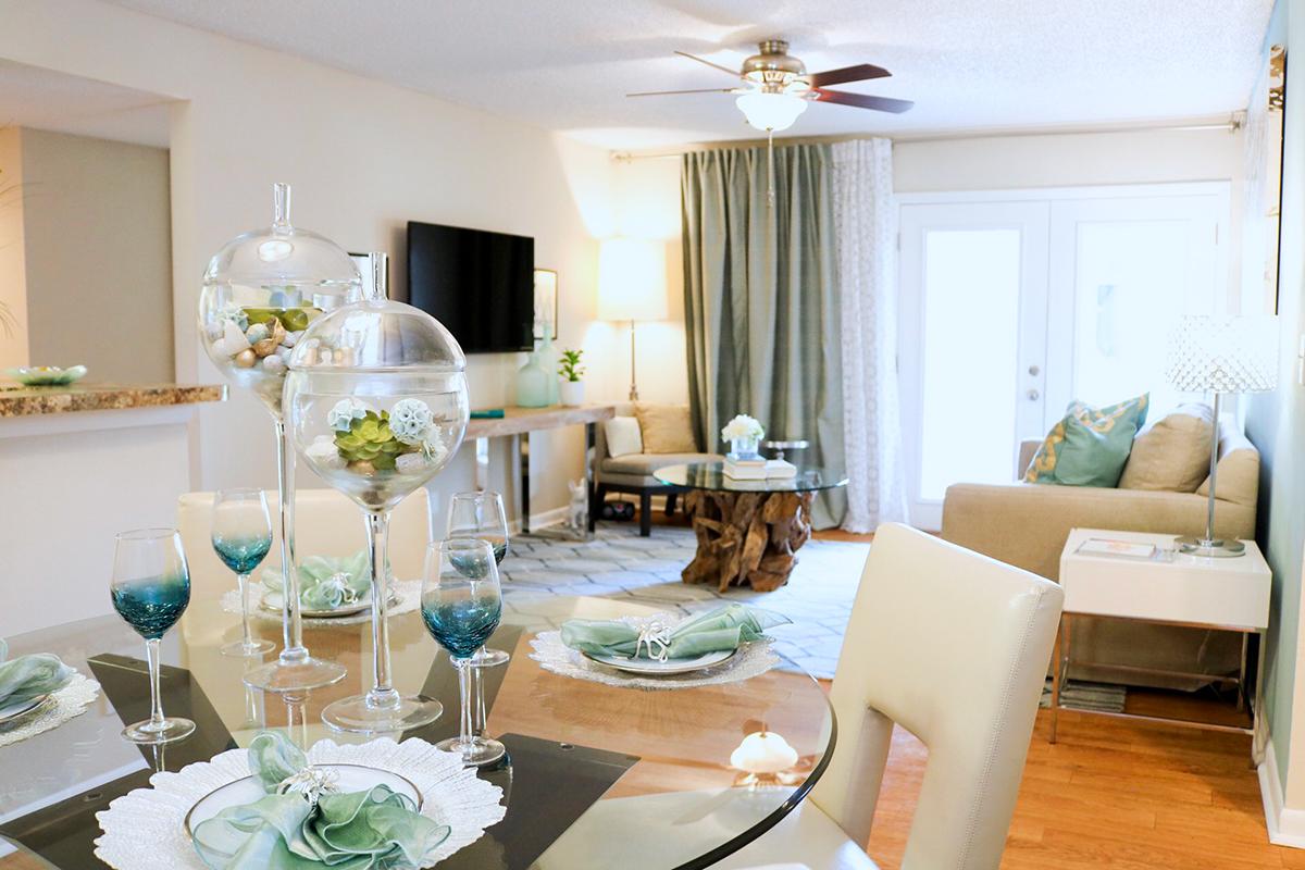 Separate dining areas just steps from your newly renovated kitchen...perfect for family dinners.