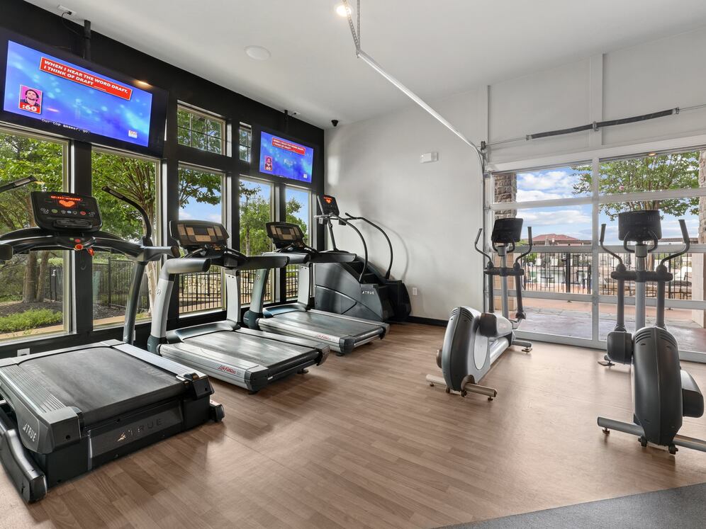 State-of-the-art fitness center with cardio equipment