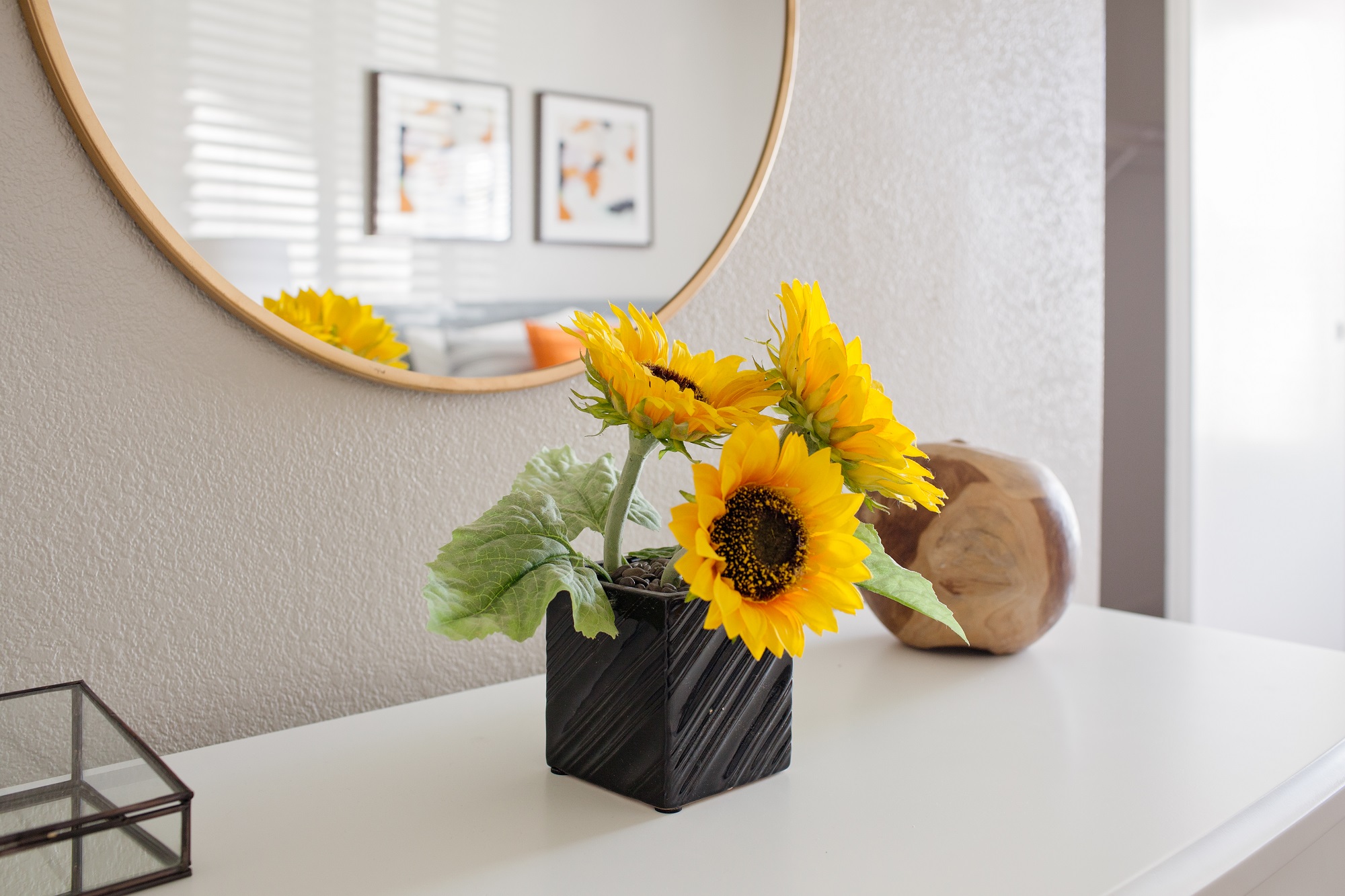 West Valley City, UT Enclave at Redwood apartments sunflowers
