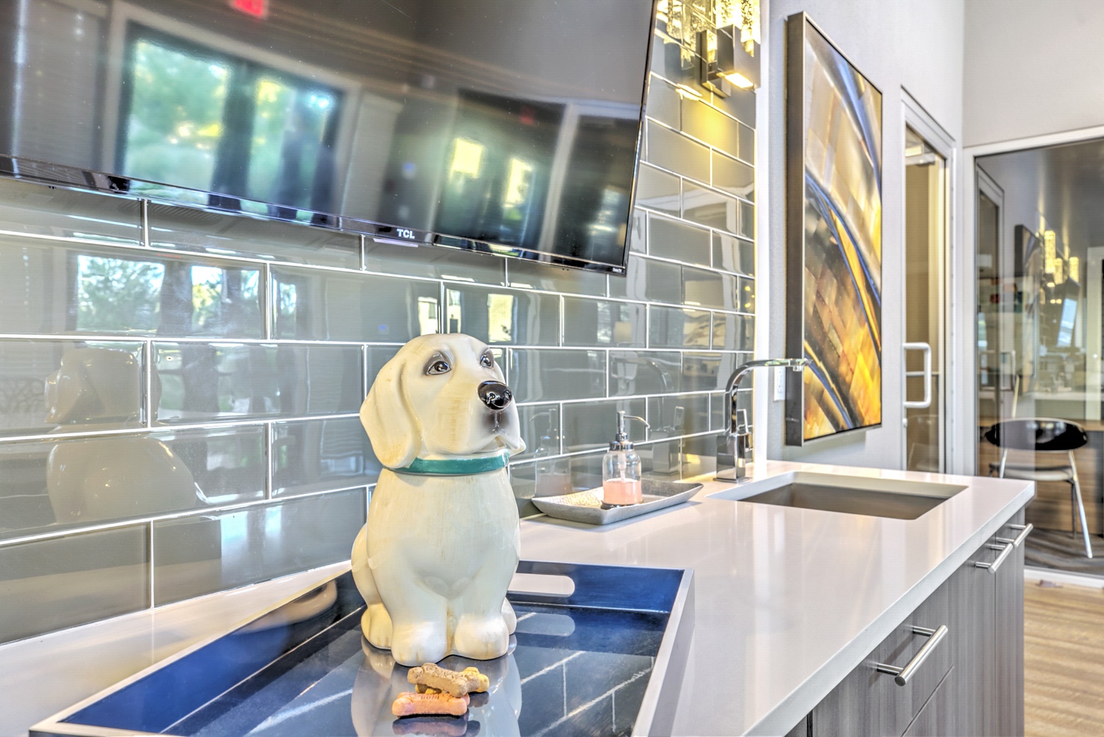 The Windsor Apartments Resident Lounge and Sink