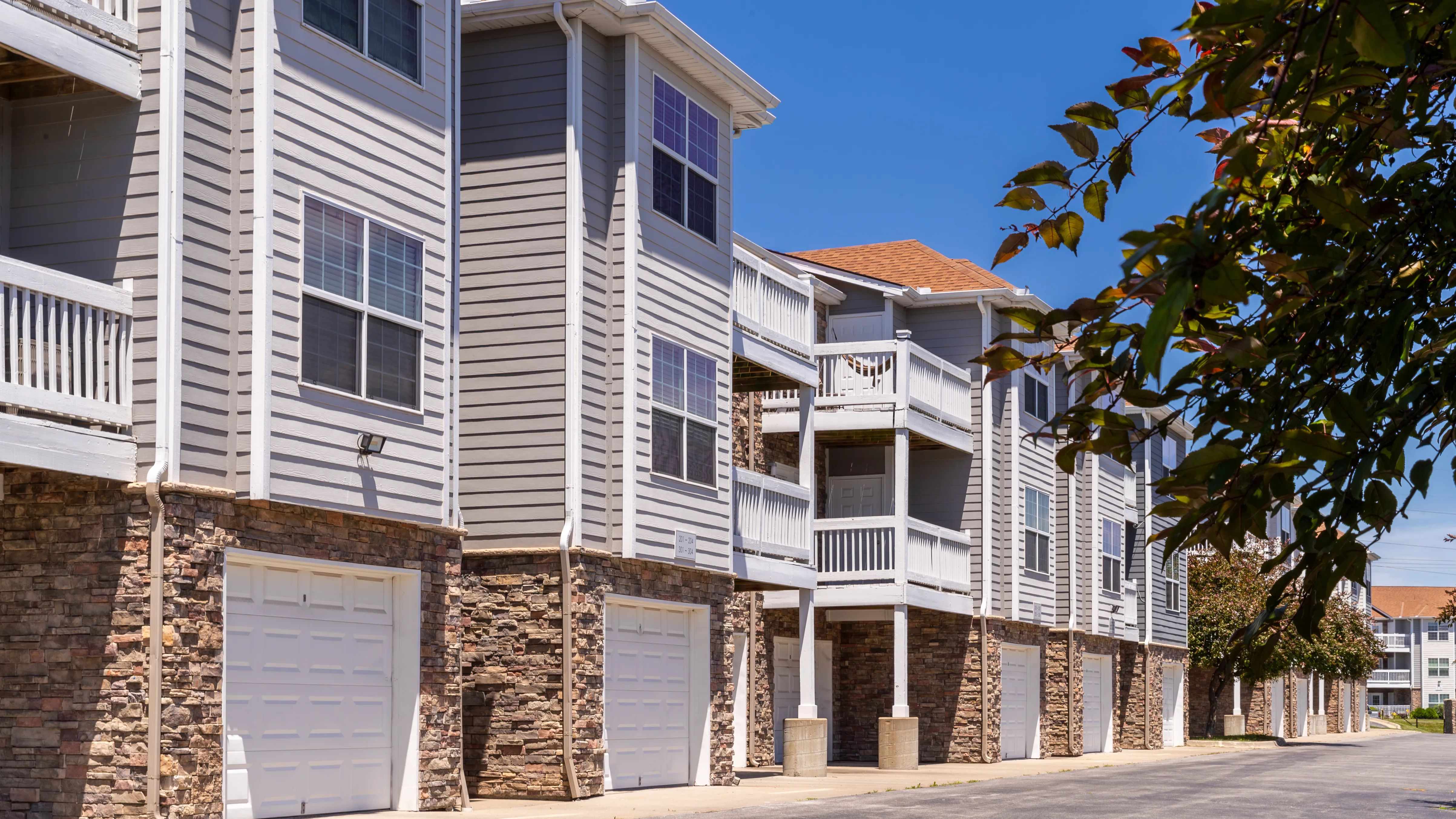 Enjoy the convenience of attached garages at Lenox West, providing secure and easy parking for residents.