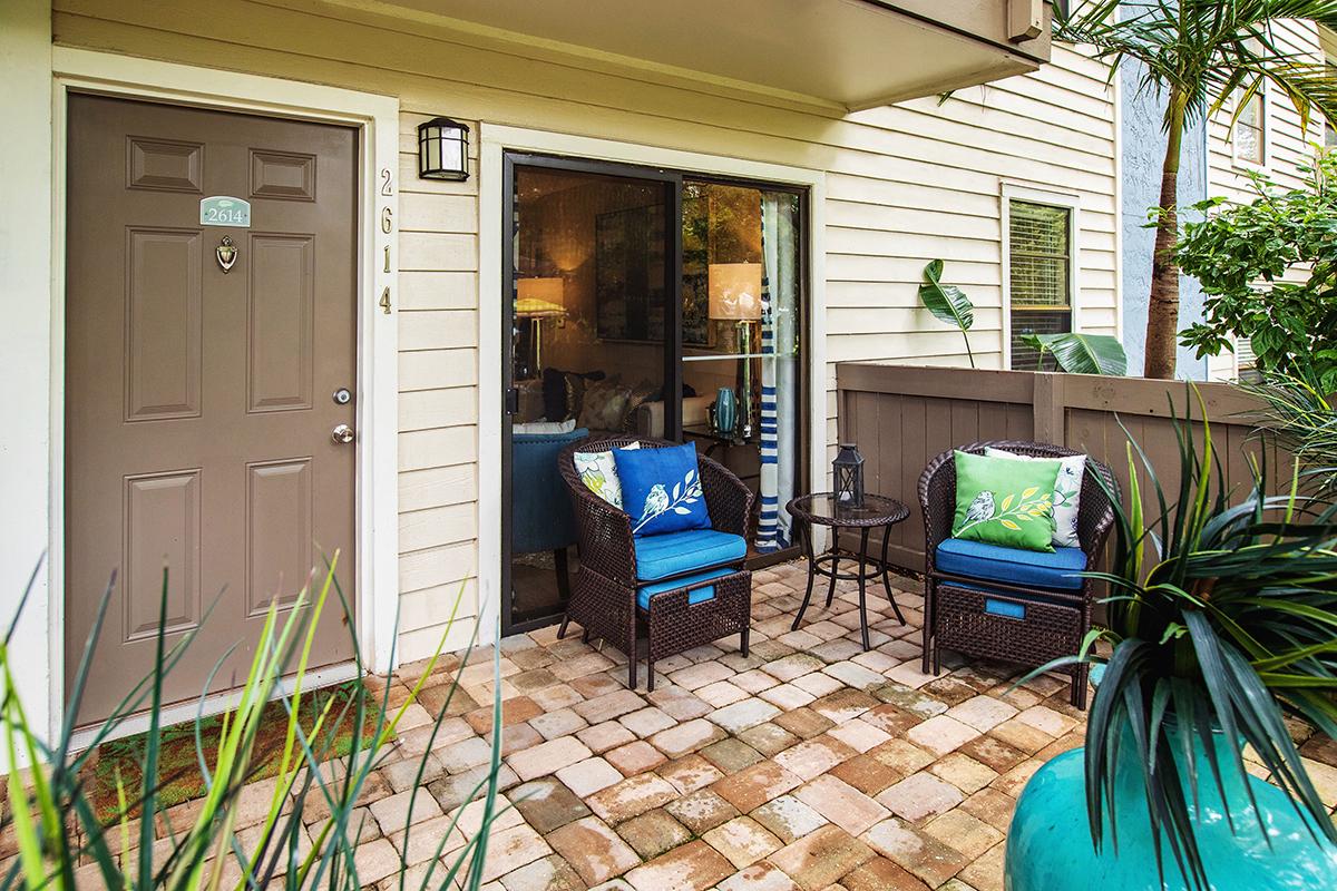 Enjoy your very own private patio or balcony.