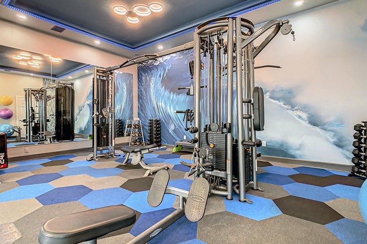 Our fitness center features all the weight training equipment you need.