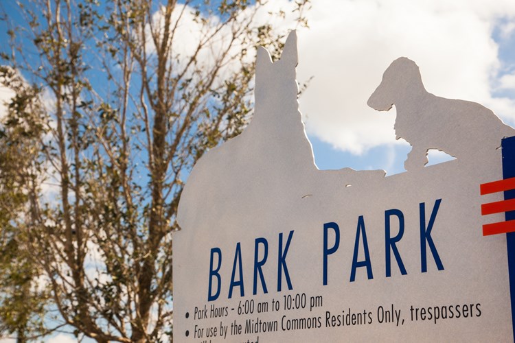 Enclosed "Bark Park" to let your dogs run around!