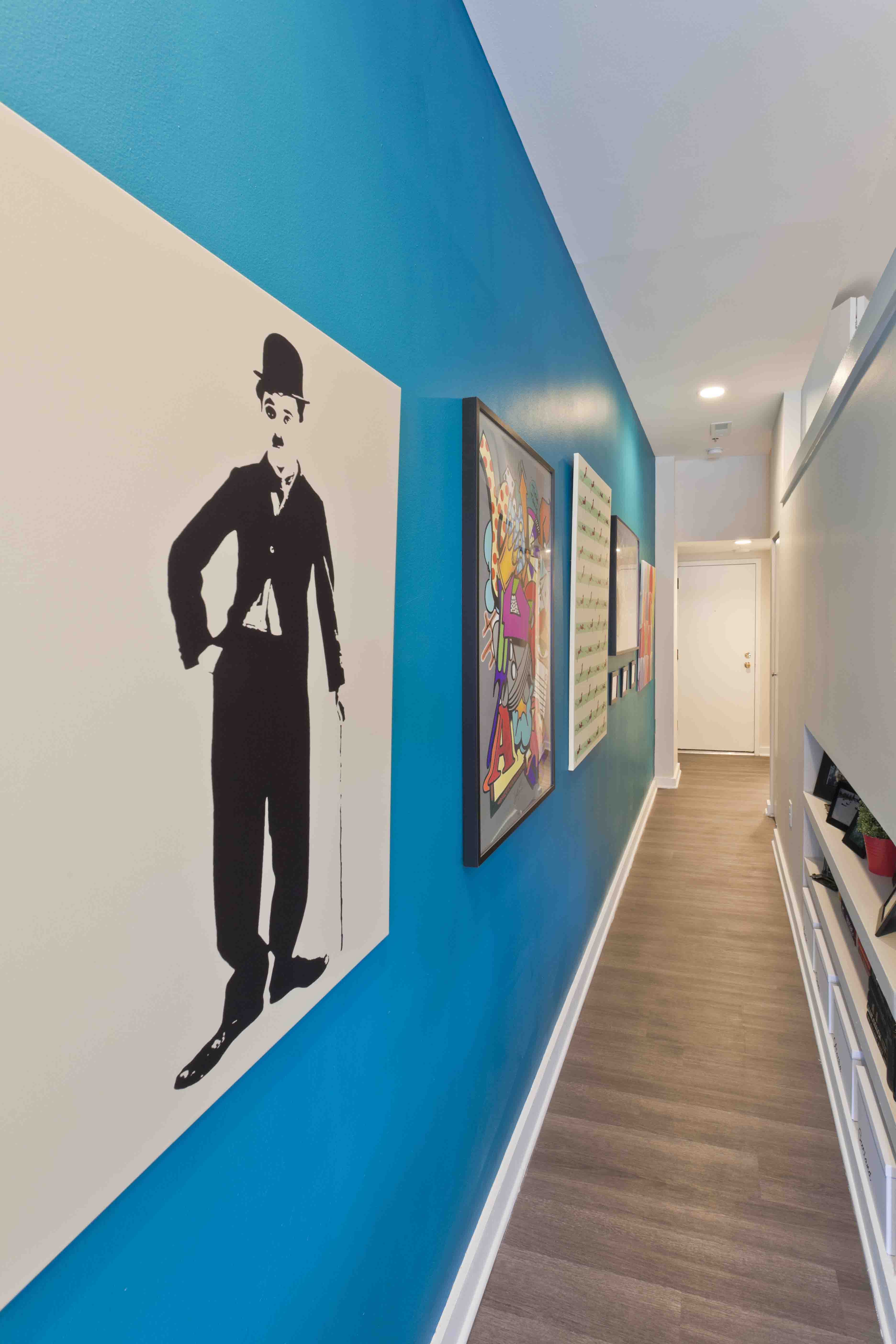 Wood-grain textured plank flooring