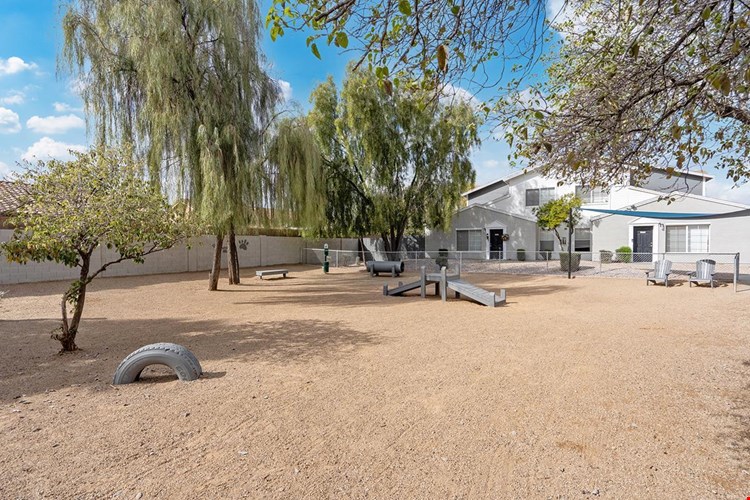 Bring your furry friends to our off-lease bark park.