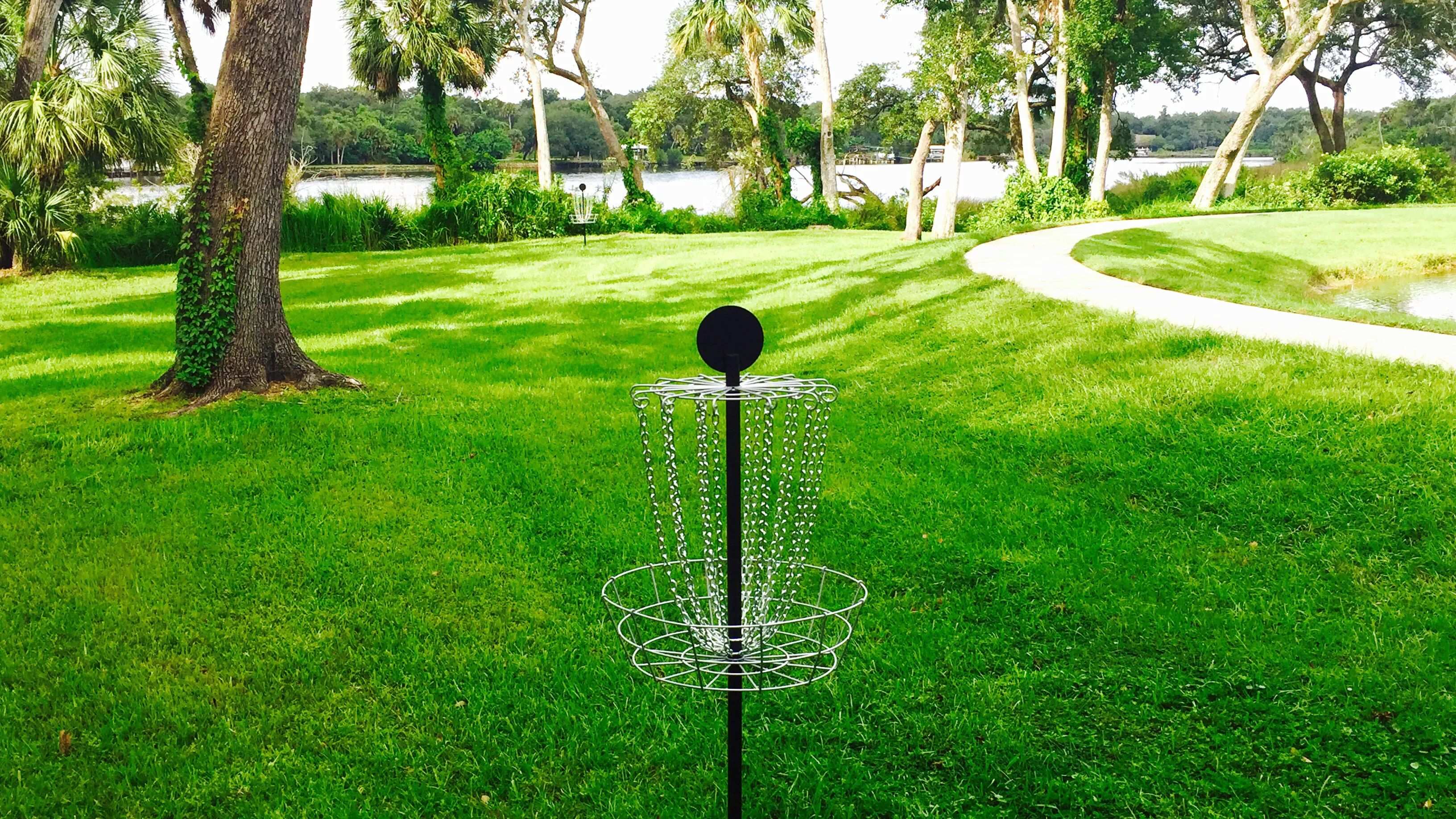Enjoy a spirited round of disc golf, an invigorating recreational escape within The Preserve's scenic landscape.