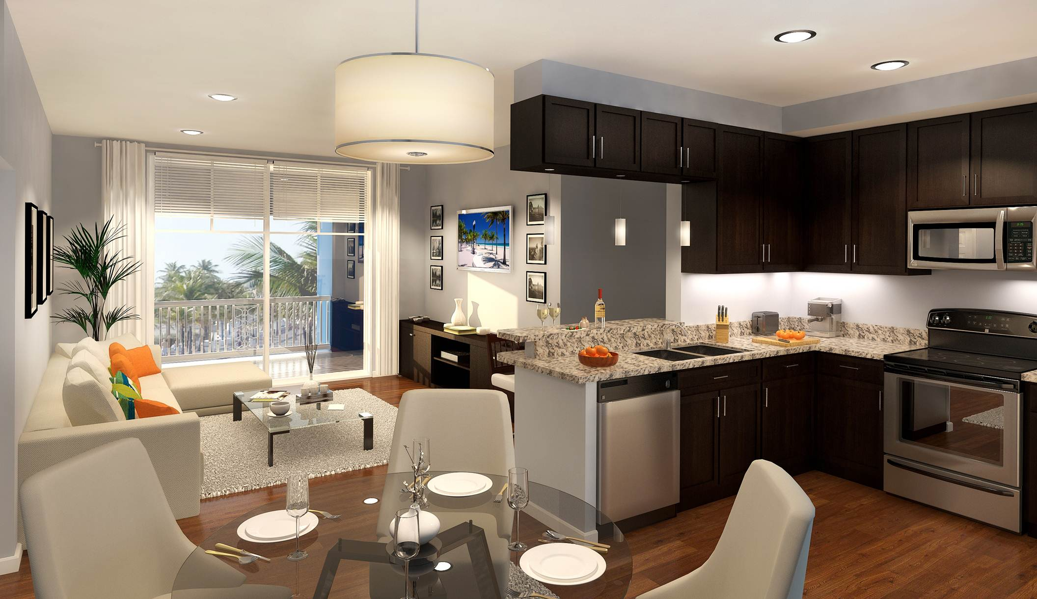 Blu Interior Rendering