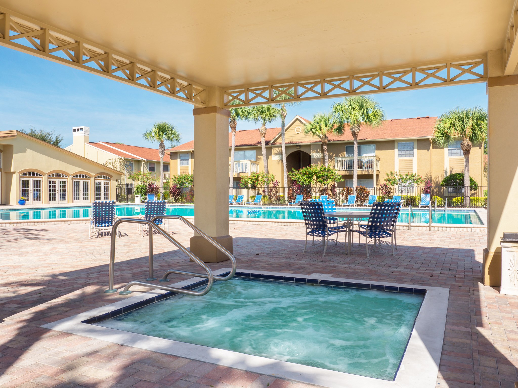 Resort Pool and Sundeck with Spa