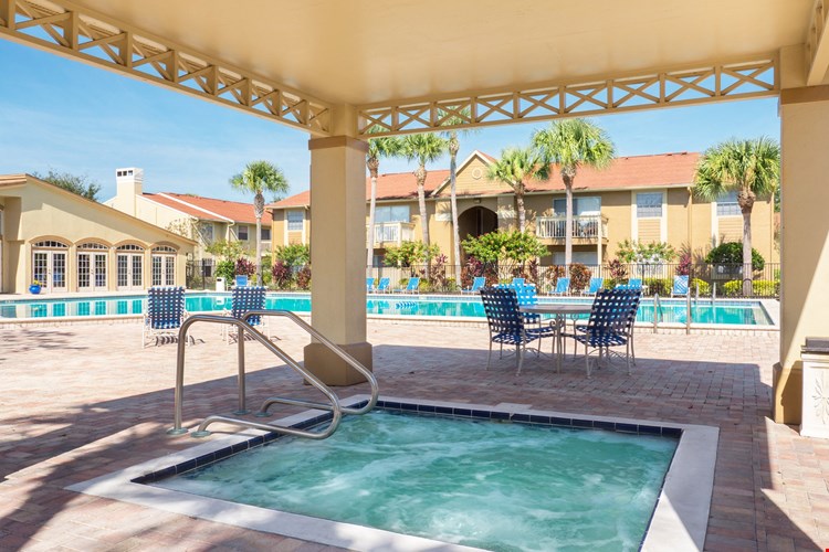 Resort Pool and Sundeck with Spa