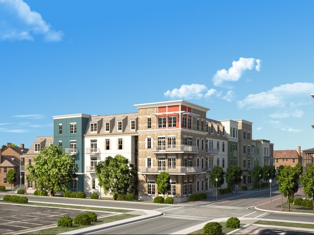 Mid-Rise Apartments with Private Balconies