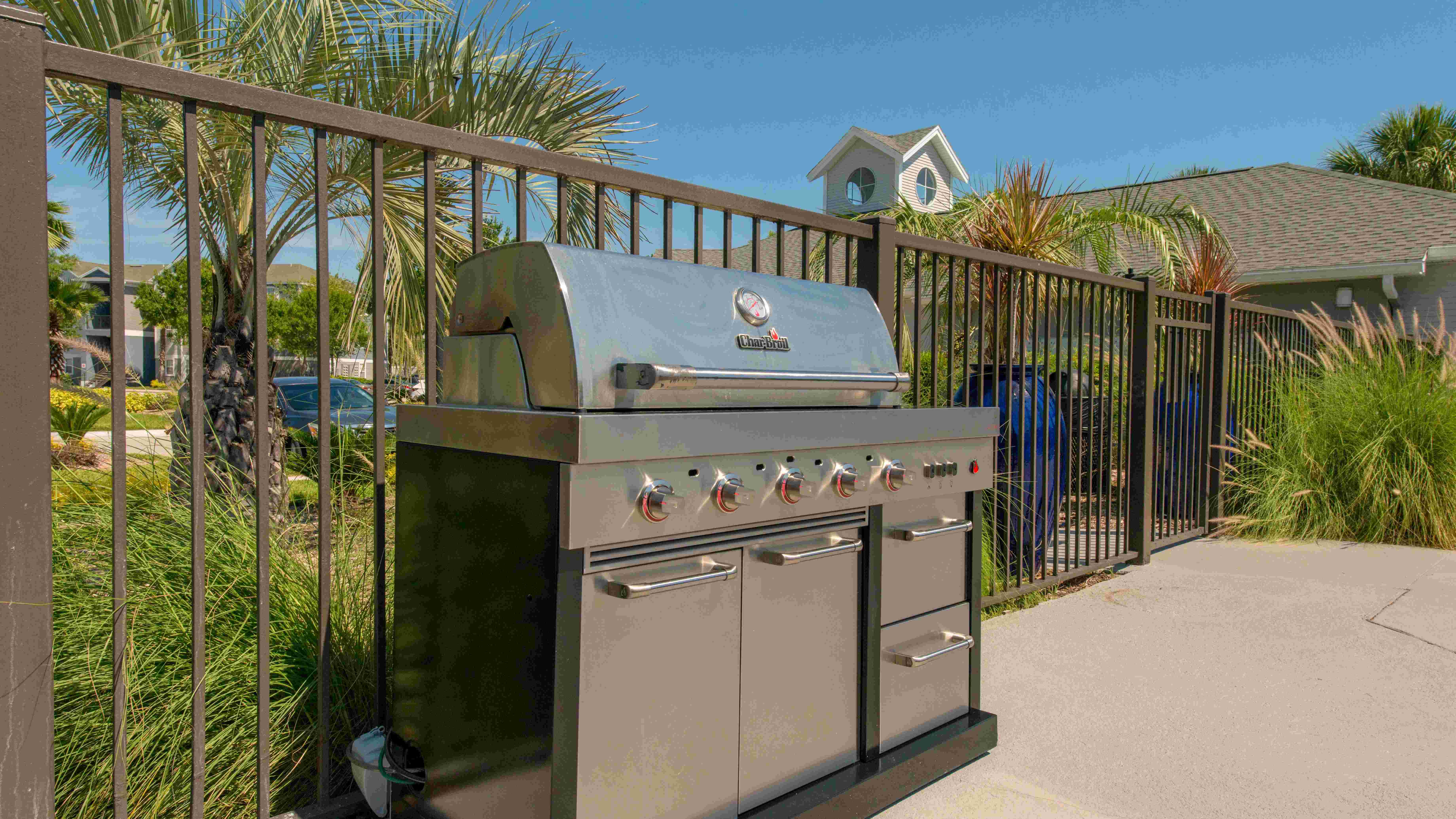 Host poolside cookouts with our convenient gas grill.