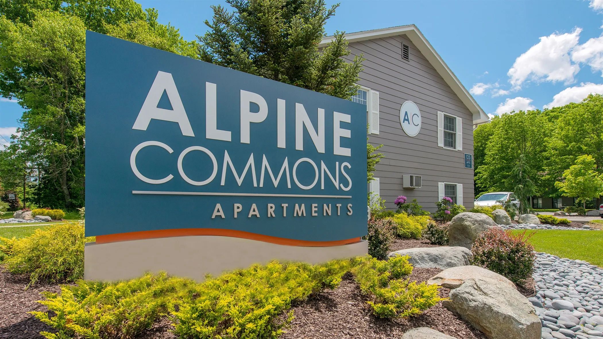 Alpine Commons offers studio, two, three, and four-bedroom apartment homes.