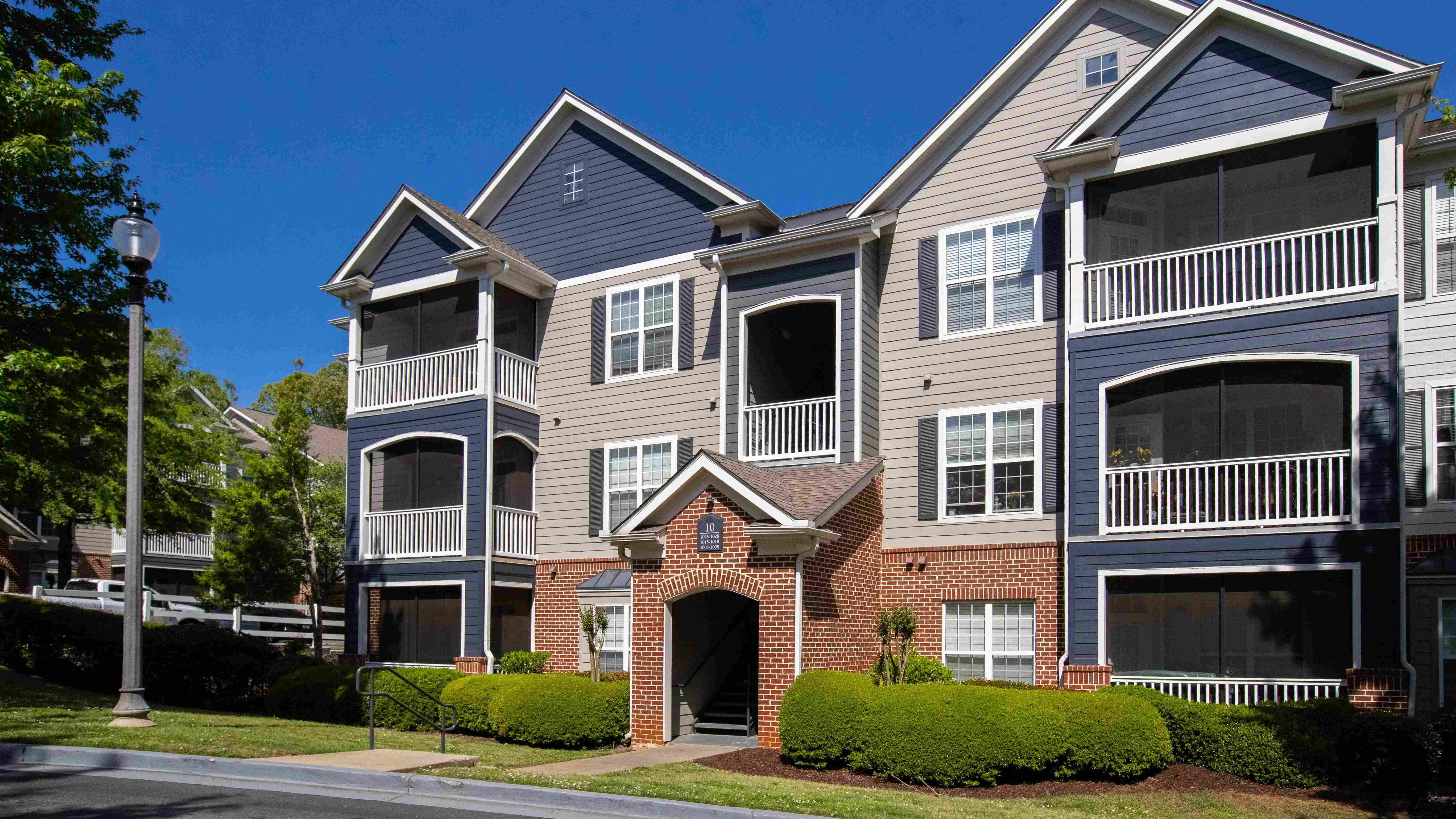  Each apartment home features a private screened-in patio for serene outdoor moments. Enjoy this exclusive perk of The Everlee!
