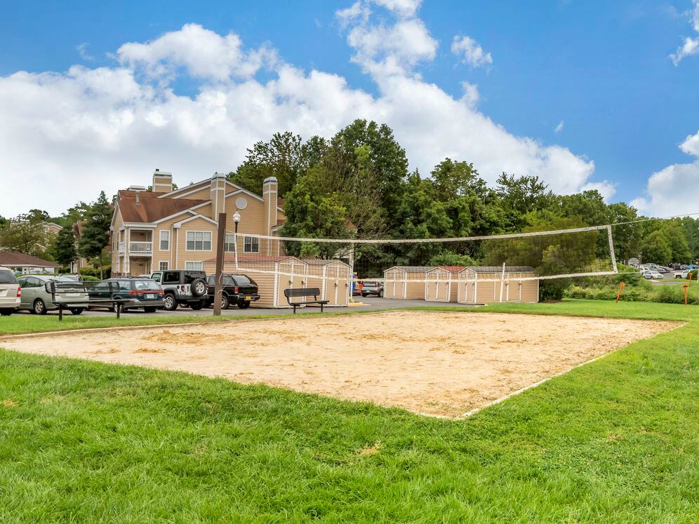Sand volleyball court