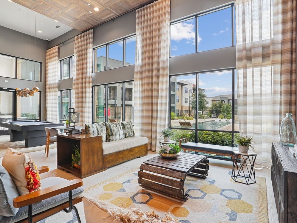 Resident lounge with seating area