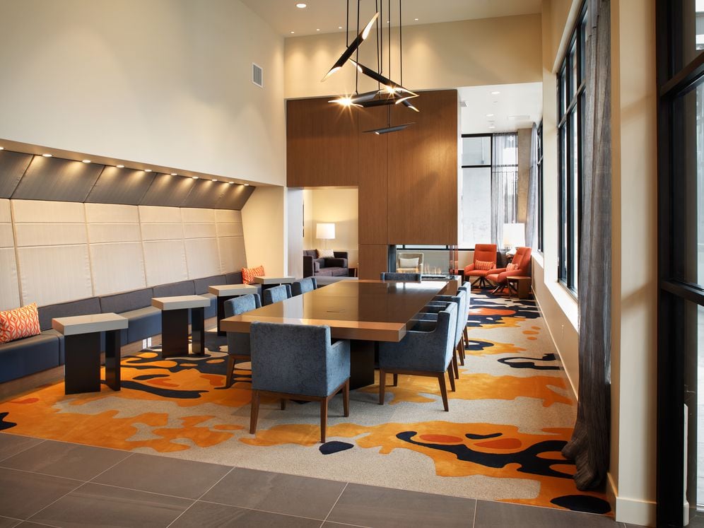 Lobby loft with lounge seating