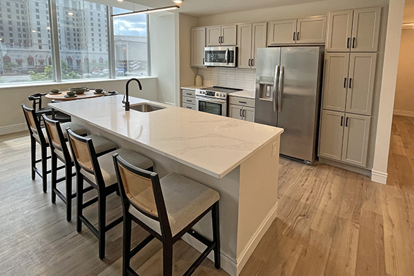 Model A2 - Kitchen | Residences at 55