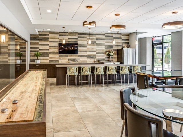 Newly renovated clubroom