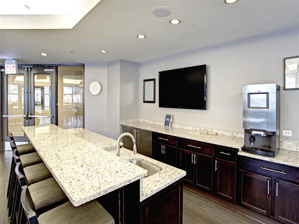 Resident Lounge Kitchen and Coffee Station