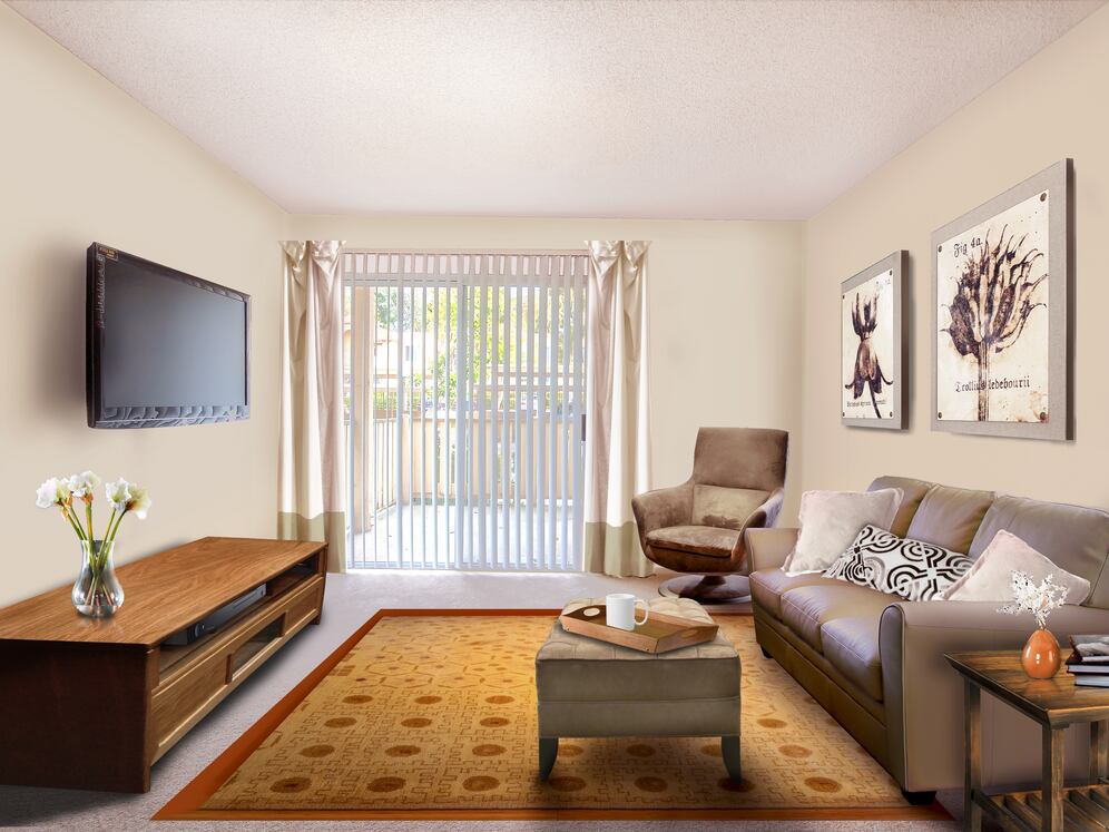 Classic Package I living area with carpet