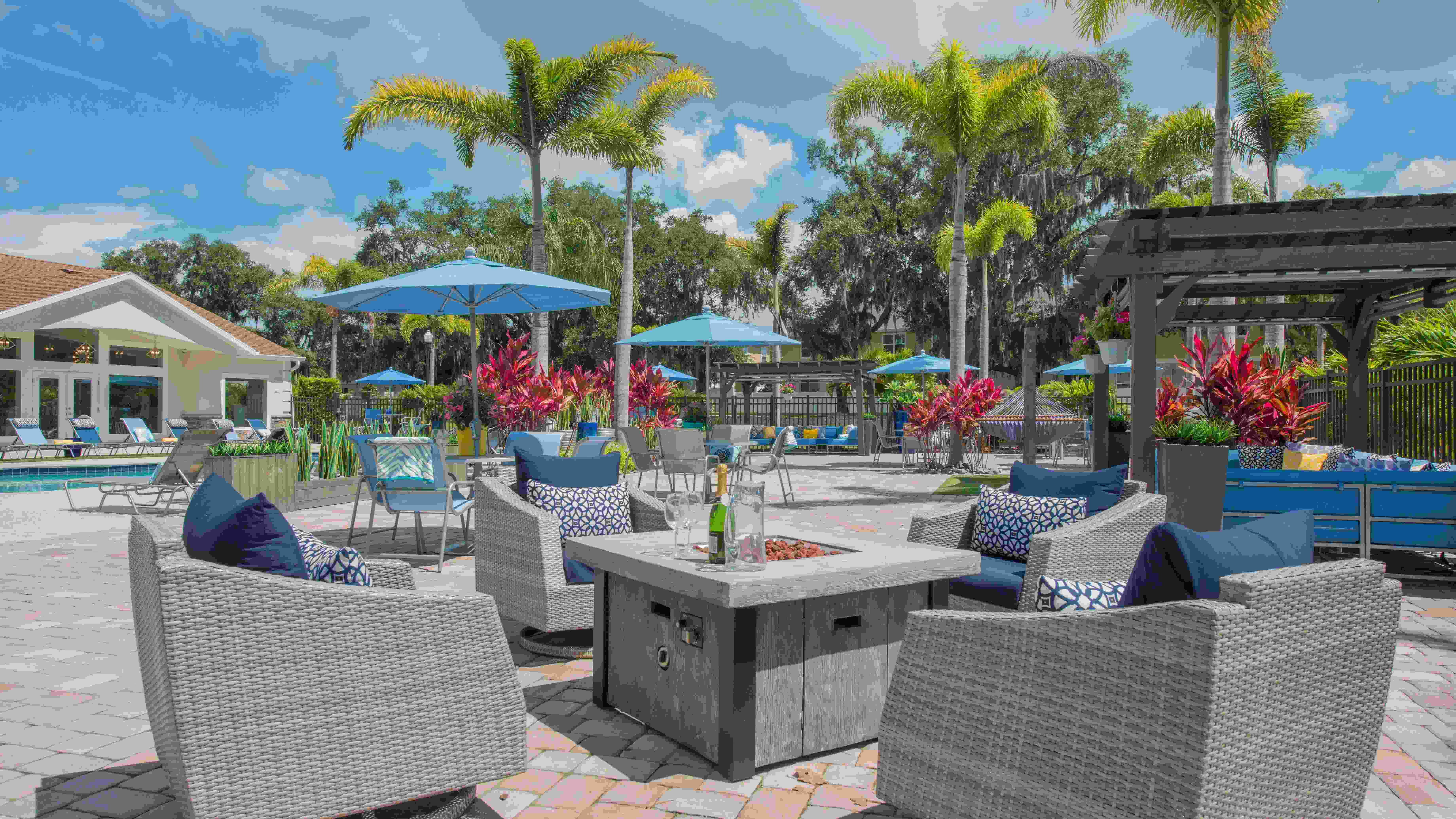 Experience the serene ambiance by enjoying a fire at our fire pit, offering captivating views of the lake.